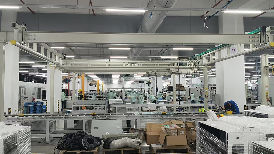 KBK系统轨道与悬挂支撑现场安装示意