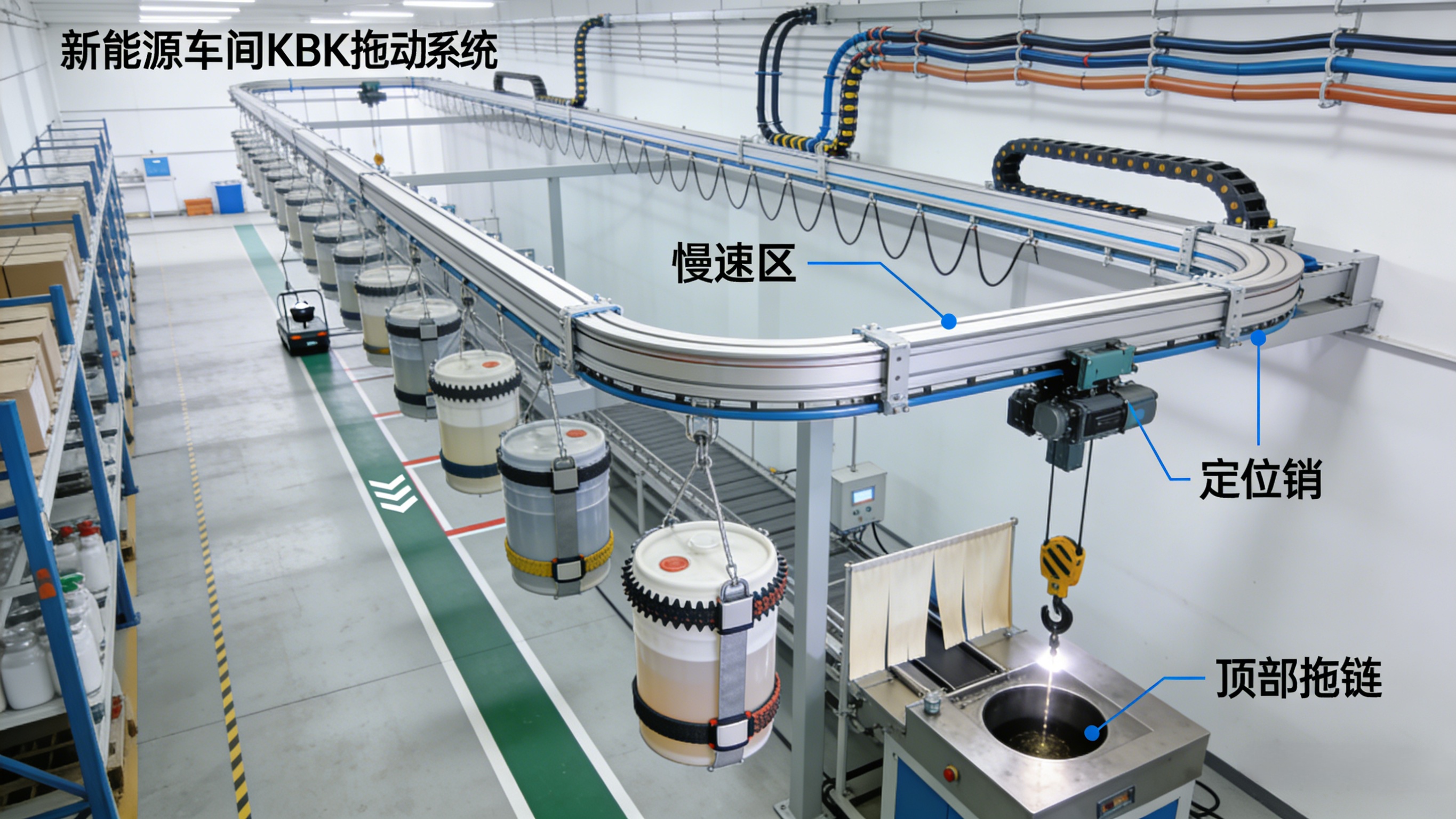 新能源车间KBK搬运系统全景