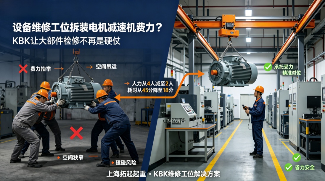 维修工位KBK电机减速机拆装方案 维修工位KBK电机减速机拆装方案