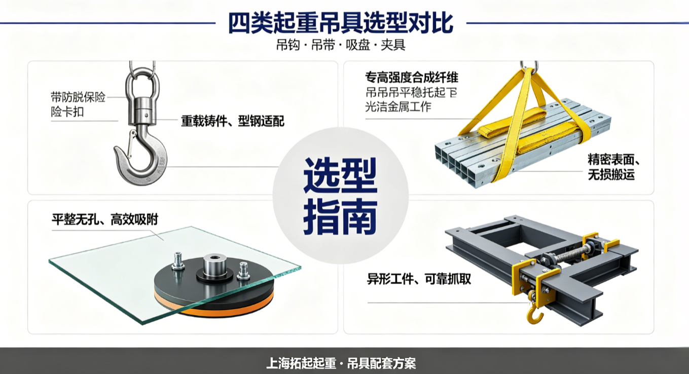 各类起重吊具选型与物料适配对比