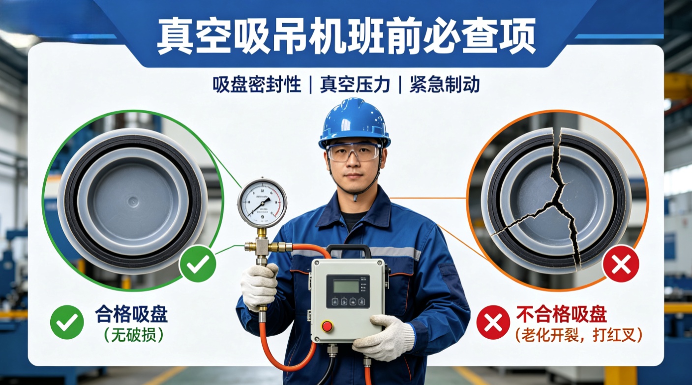 拓起起重真空吸吊机日常安全点检操作要点