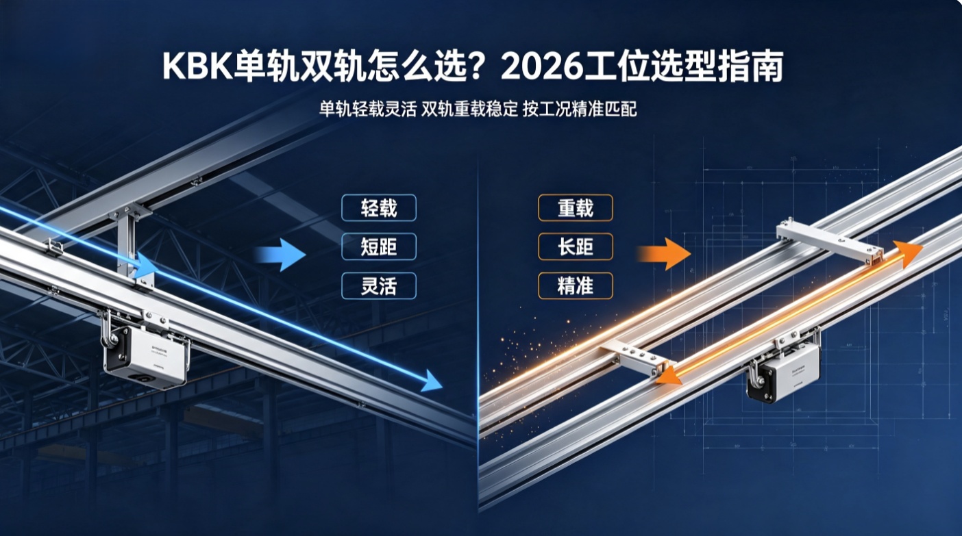 KBK单轨双轨选型对比与工位适配指南