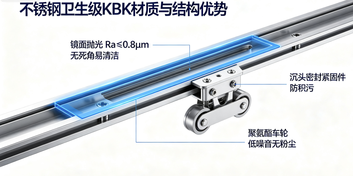 食品车间不锈钢 KBK 卫生级设计封面