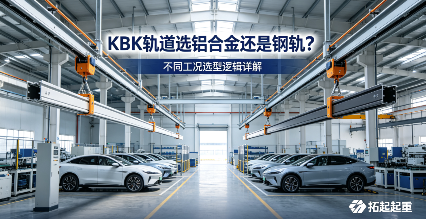 拓起起重铝制与钢制KBK轨道对比