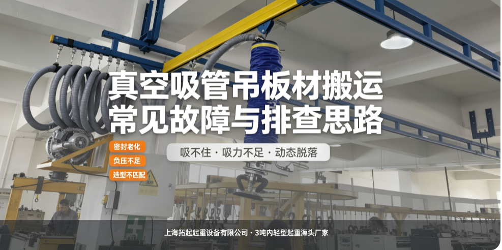 上海拓起起重真空吸管吊板材故障排查方案