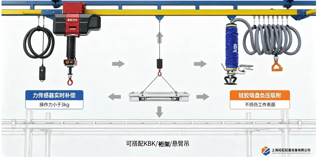 上海拓起智能提升机真空吸管吊组合图 上海拓起智能提升机真空吸管吊组合图